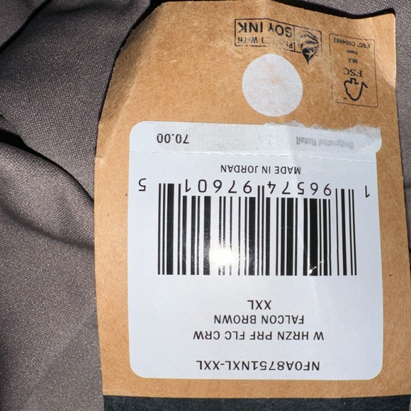 The North Face Women's Horizon Performance Fleece Crew Sweatshirt in Falcon Brow - Picture 2 of 3